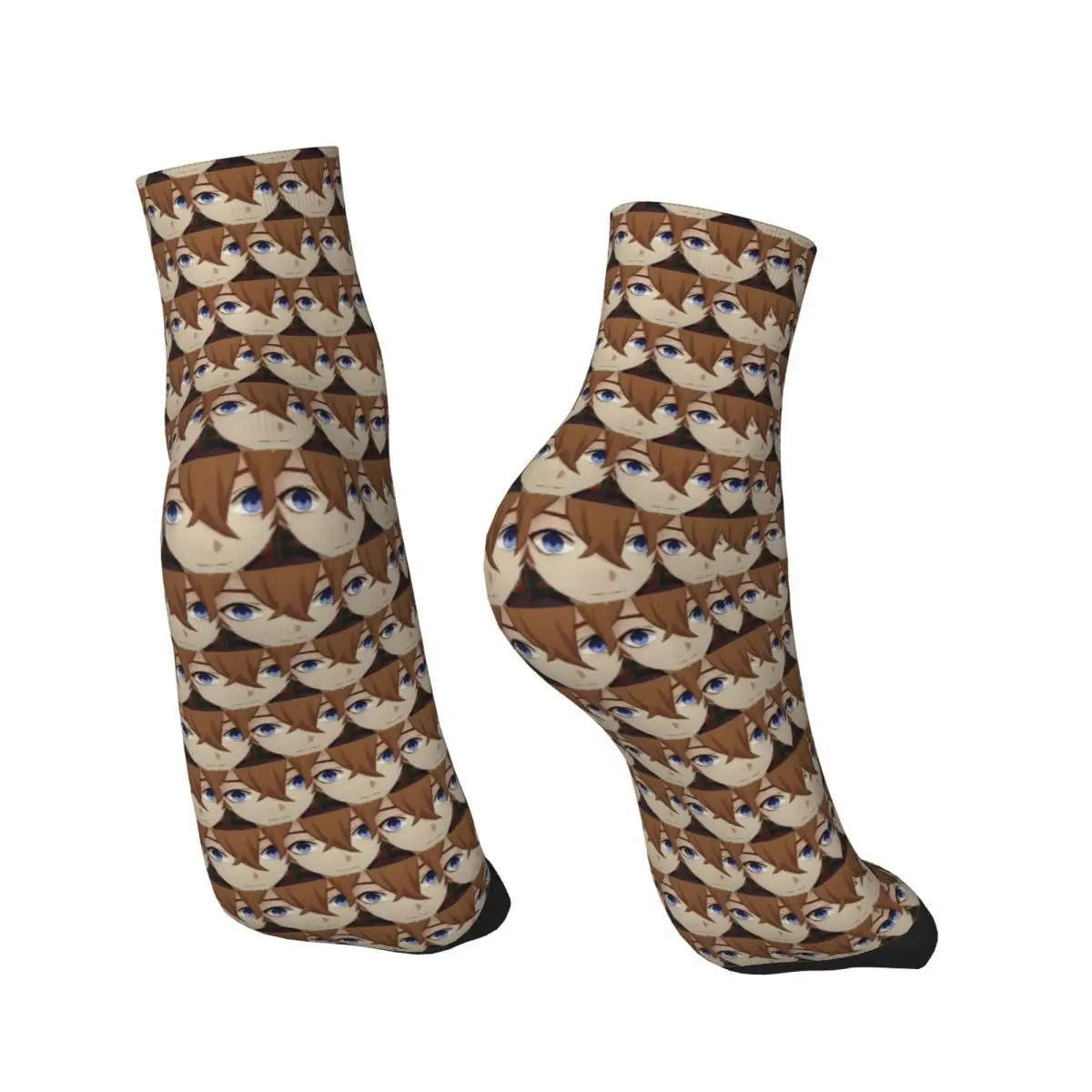 Genshin Impact Childe Tartaglia Face Meme Ankle Socks Male Mens Women Autumn Stockings Printed