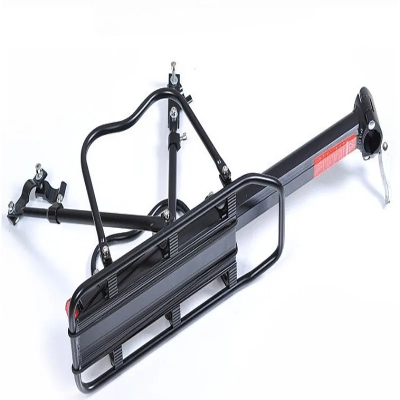 Aluminum Alloy Mountain Bike Luggage Rack Sturdy Durable Adjustable Stable Portable Bicycle Luggage Carrier Bicycle Accessories