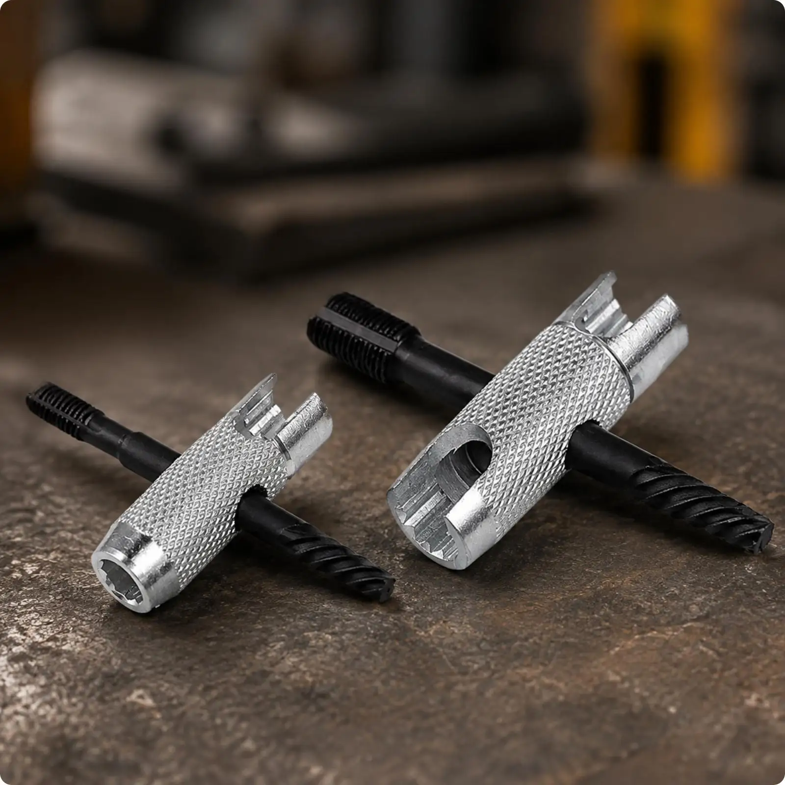 Grease Fitting Removal Tool Carbon Steel Spiral Drill Thread Cleaner for Trucks Excavators
