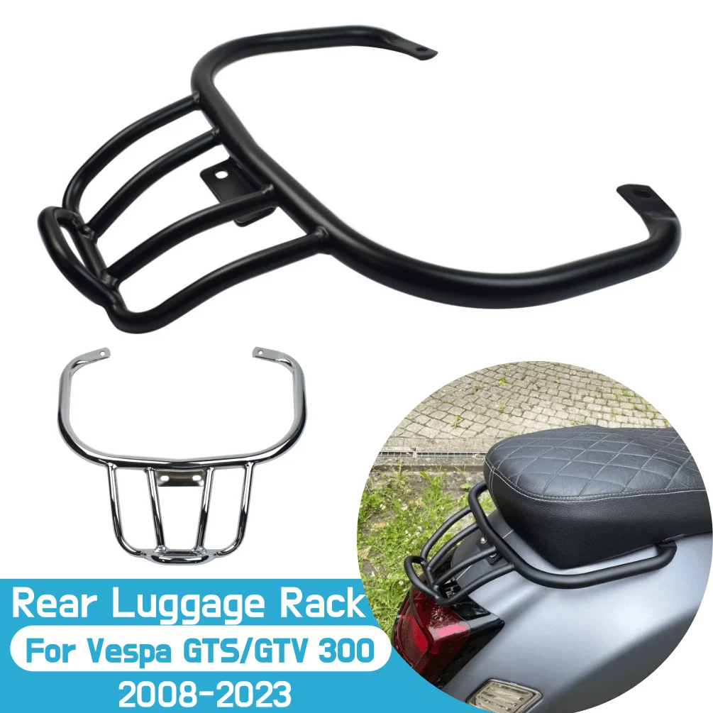 For Vespa GTS GTV 300 250 2008-2023 GTS300 GTV300 Rear Luggage Rack Carrier Tail Storage Support Shelf Motorcycle Accessories