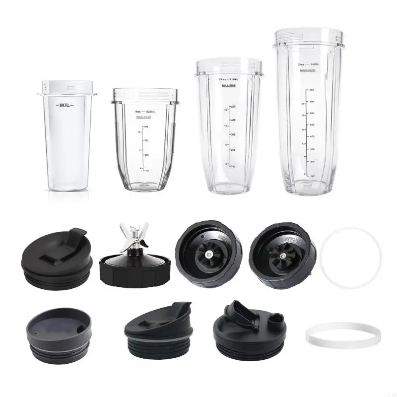 닌자 블렌더 액세서리용 U1JE 16/18/24/32OZ 컵 고무 가스켓 씰 뚜껑