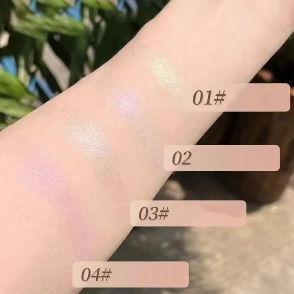 Glitter Fairy Highlight Palette Langdurige hoogglans poeder Oogschaduw Highlighter Gezichtscontour Kristal Fleuren make-up