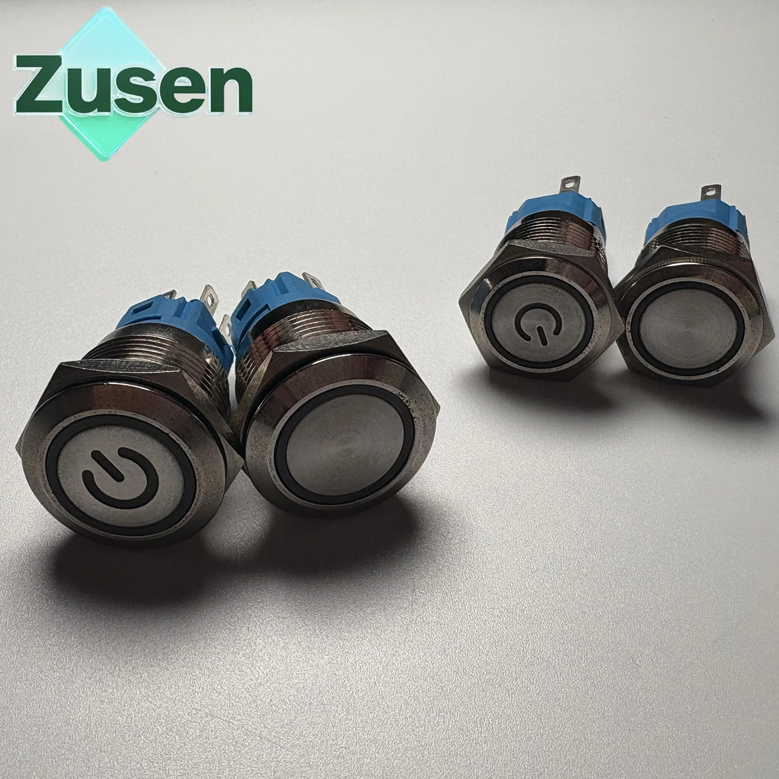 

Zusen 16mm 19mm 22mm 1NO1NC Latching/Momentary Ring Light Push Button Switch 12V 24V 220V LED IP65