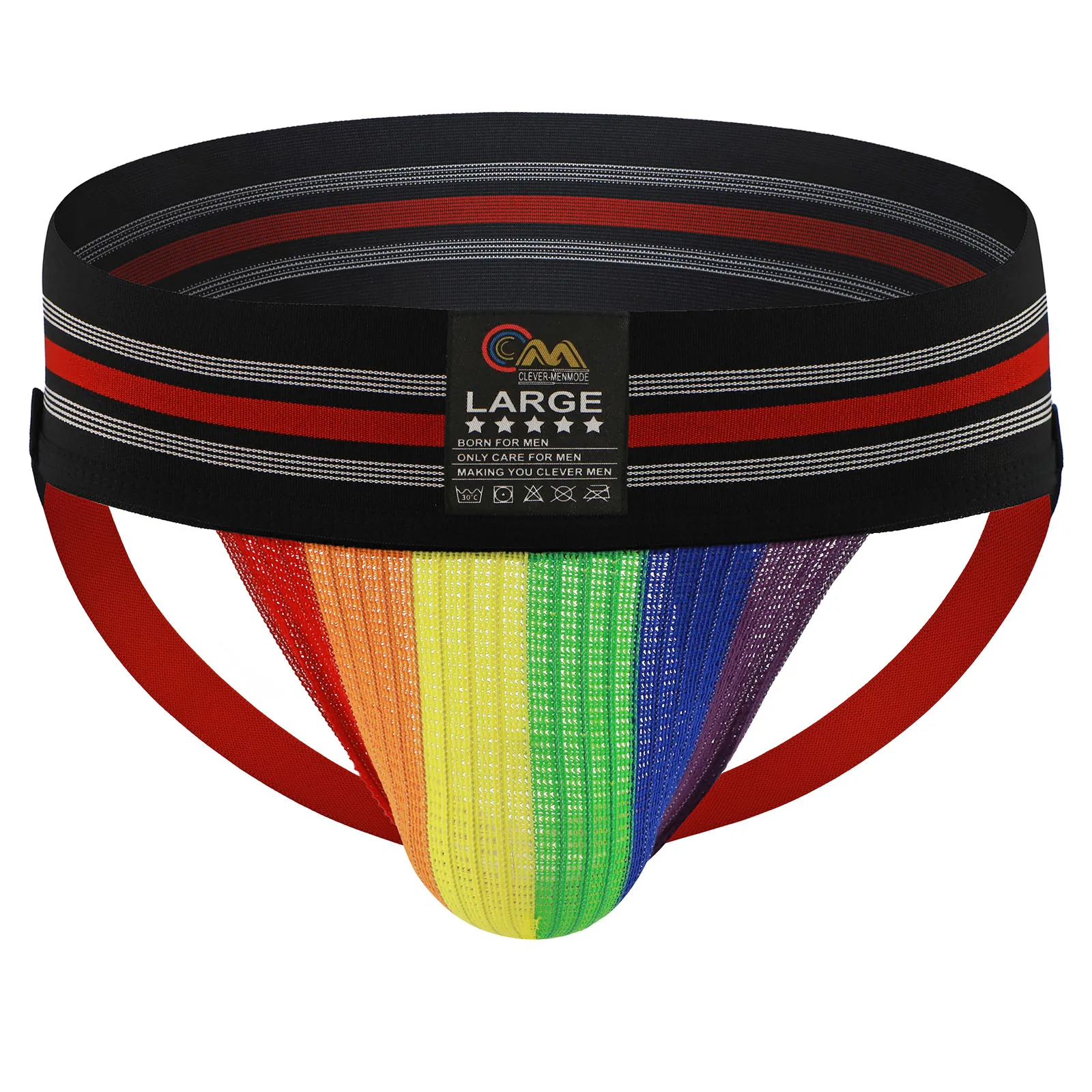 Ropa Interior Sexy para Hombre, Cintura Ancha, Lencería Erótica, Suspensorio con Bolsa para Pene, Calzoncillos, Ropa Interior sin Espalda