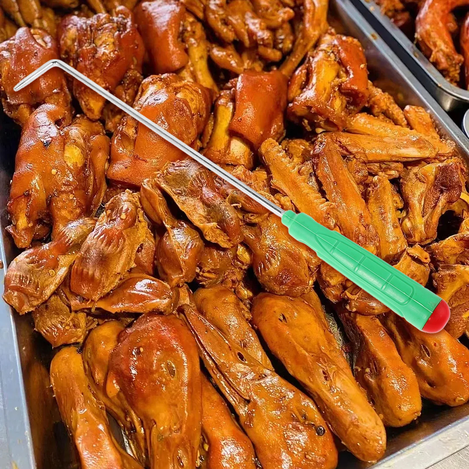 

Инструмент для съемника стойки, крючок для костра, длинная ручка, термостойкий крючок для кухонной духовки, аксессуары для костра, обработка стойки в помещении на открытом воздухе