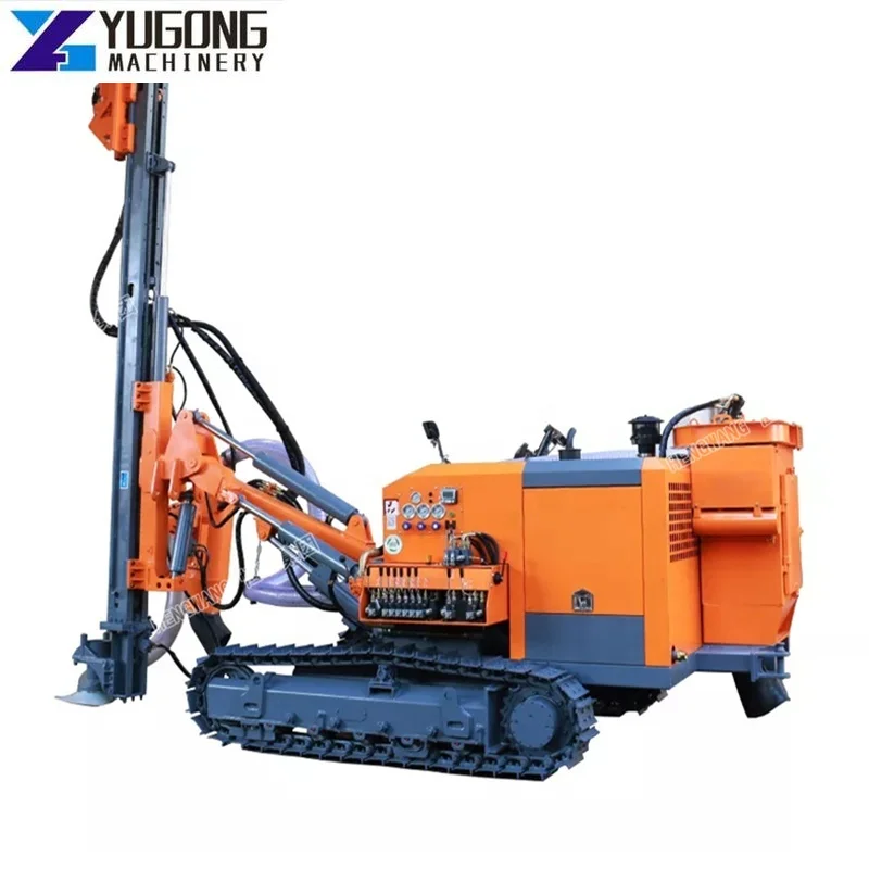 YG Factory Supplier Crawler Pneumatic Rock Blasting Hole Dth Machine Drilling Rig Price