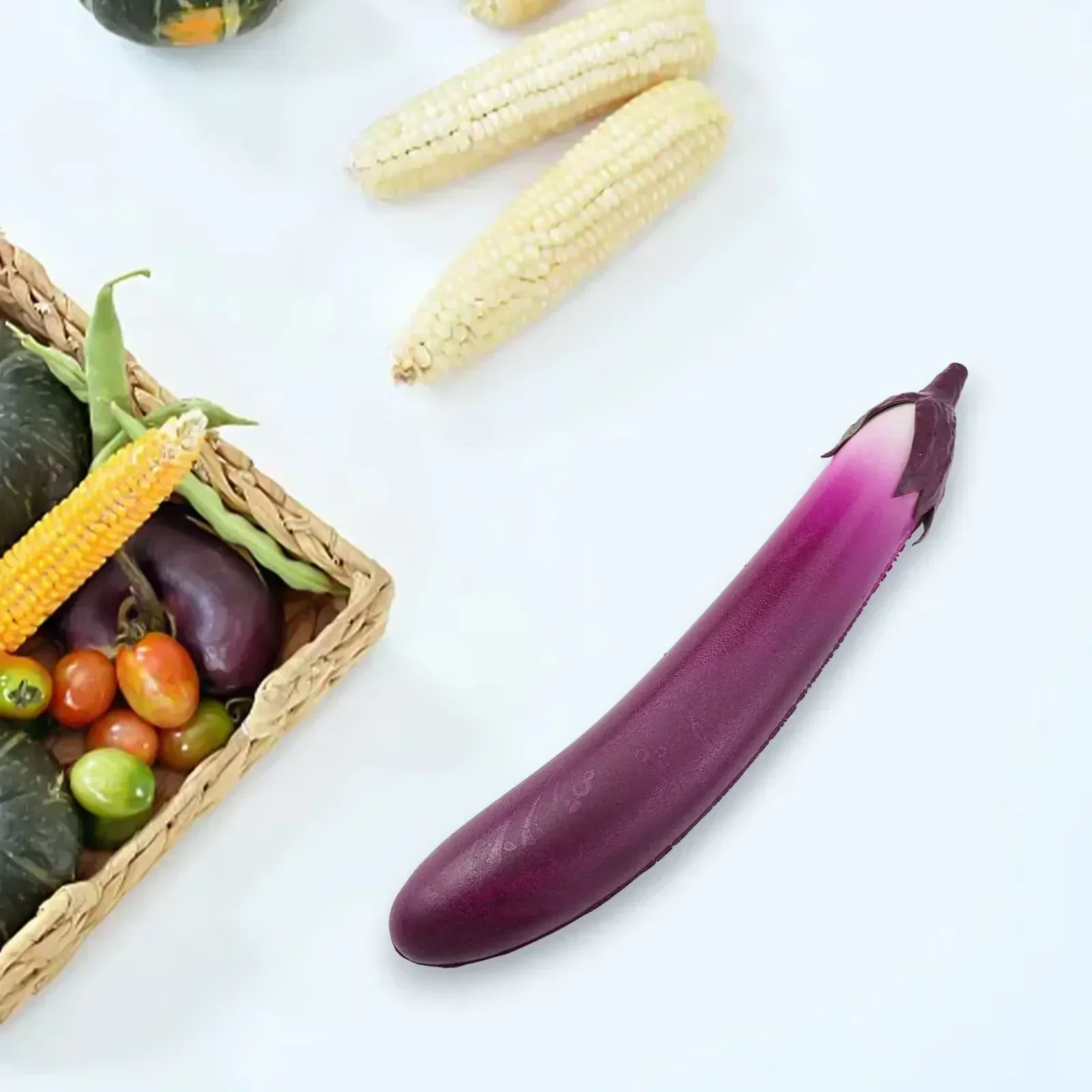Artificial Fake Cucumber Aubergine Brinjaul Model Hotel Restaurant Store Shop Decor Simulation Vegetables Photo Props Hot Sale