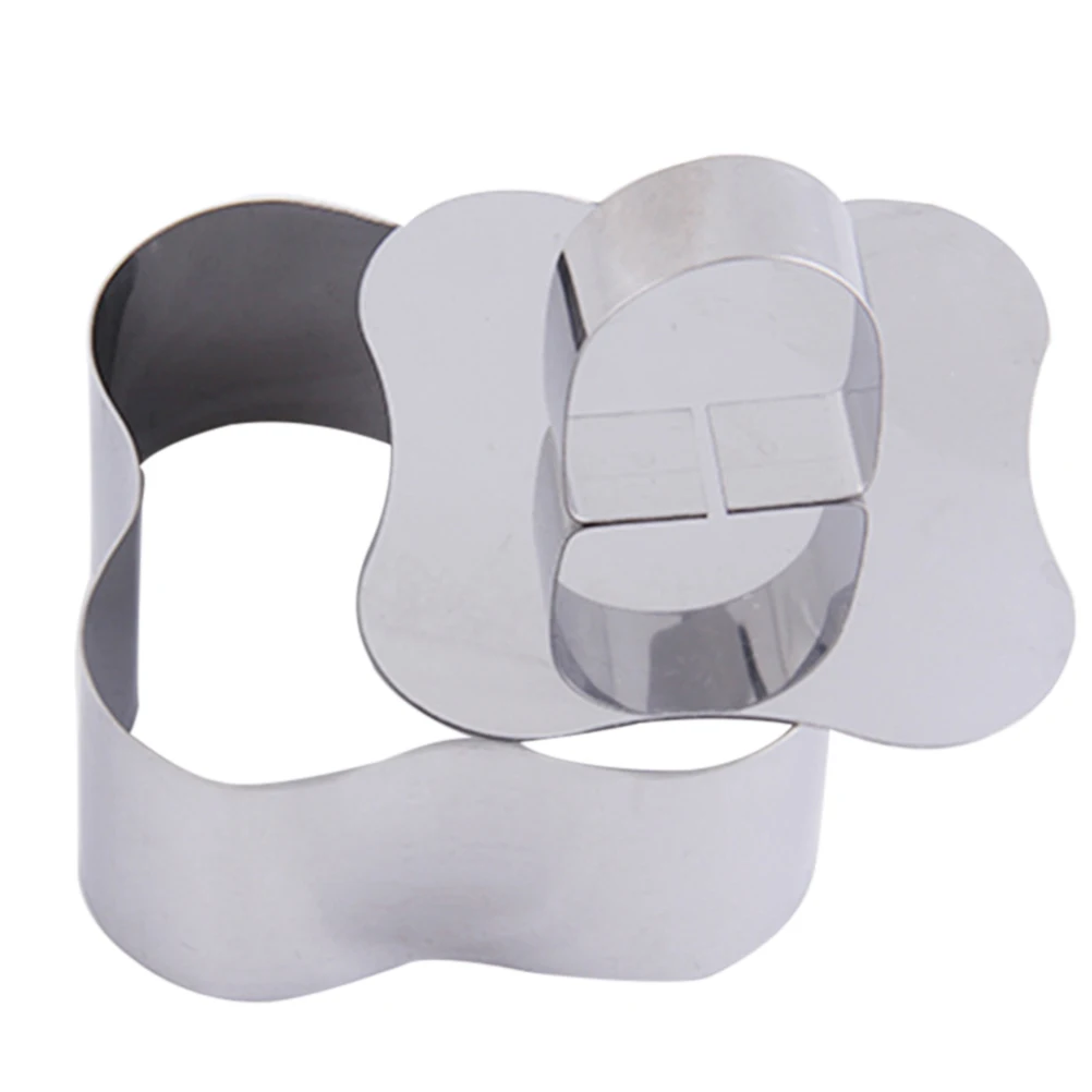 

Stainless Steel Mousse Mold Pusher Molds Cake with Press Biscuit DIY Baking Cookie Cutters