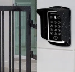 5YOA Outdoor RFID Keypad Keyboard Access Control System with Waterproof Cover EM4100 TK4100 Keyfobs Home Door Opener