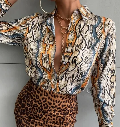 

Элегантная женская блузка с длинным рукавом Serpentine, приталенная повседневная рубашка на пуговицах