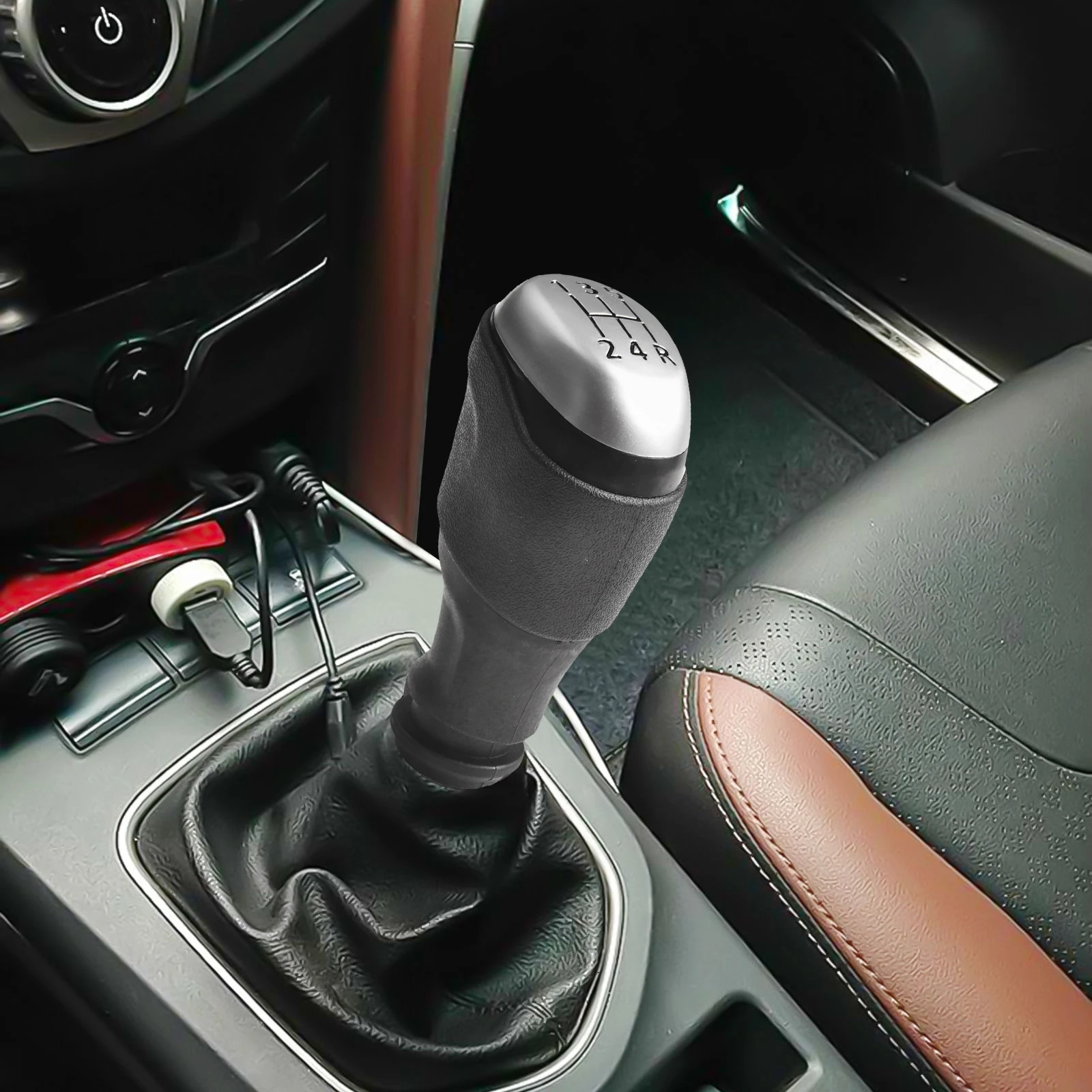 

5 Speed Knob Shift Knob Easy Installation Premium ABS Material Robust Transmission Solution Gear Knob Replacement For Renault