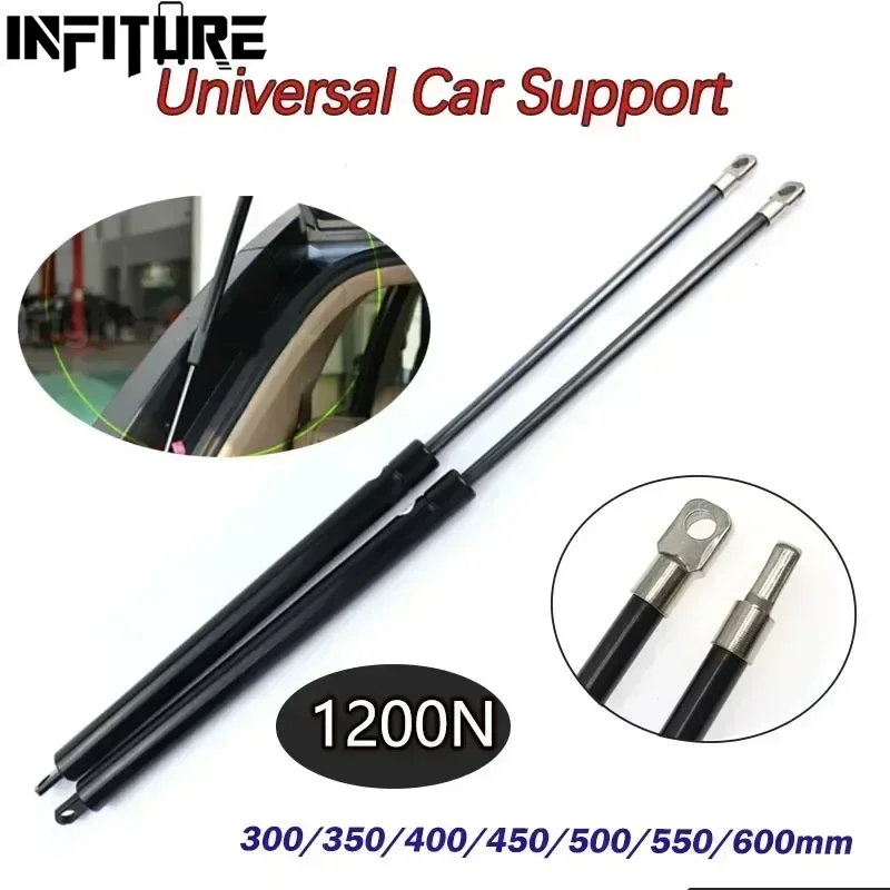 2pcs 1200N 300-600mm Car Gas Strut Bonnet Hood Trunk Tailgate Shock Lift Strut Support Bar Gas Spring Bus Bed Truck Boat Window