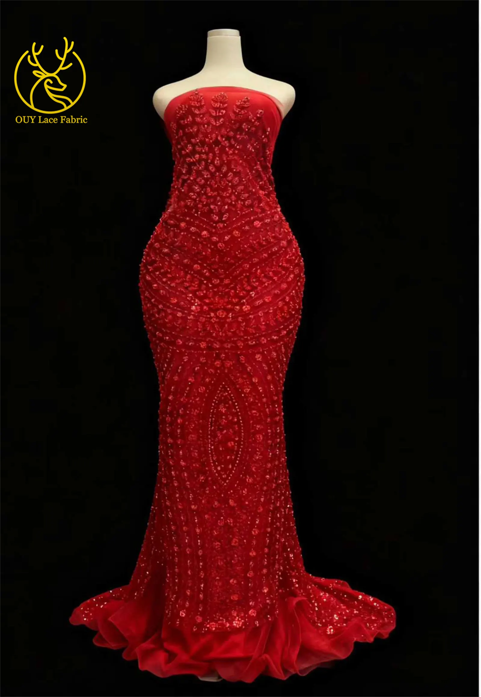 녹색 아프리카 신랑 비즈 장식 레이스 원단 2026 고품질 나이지리아 튤 스팽글 레이스 원단 웨딩 파티 드레스용