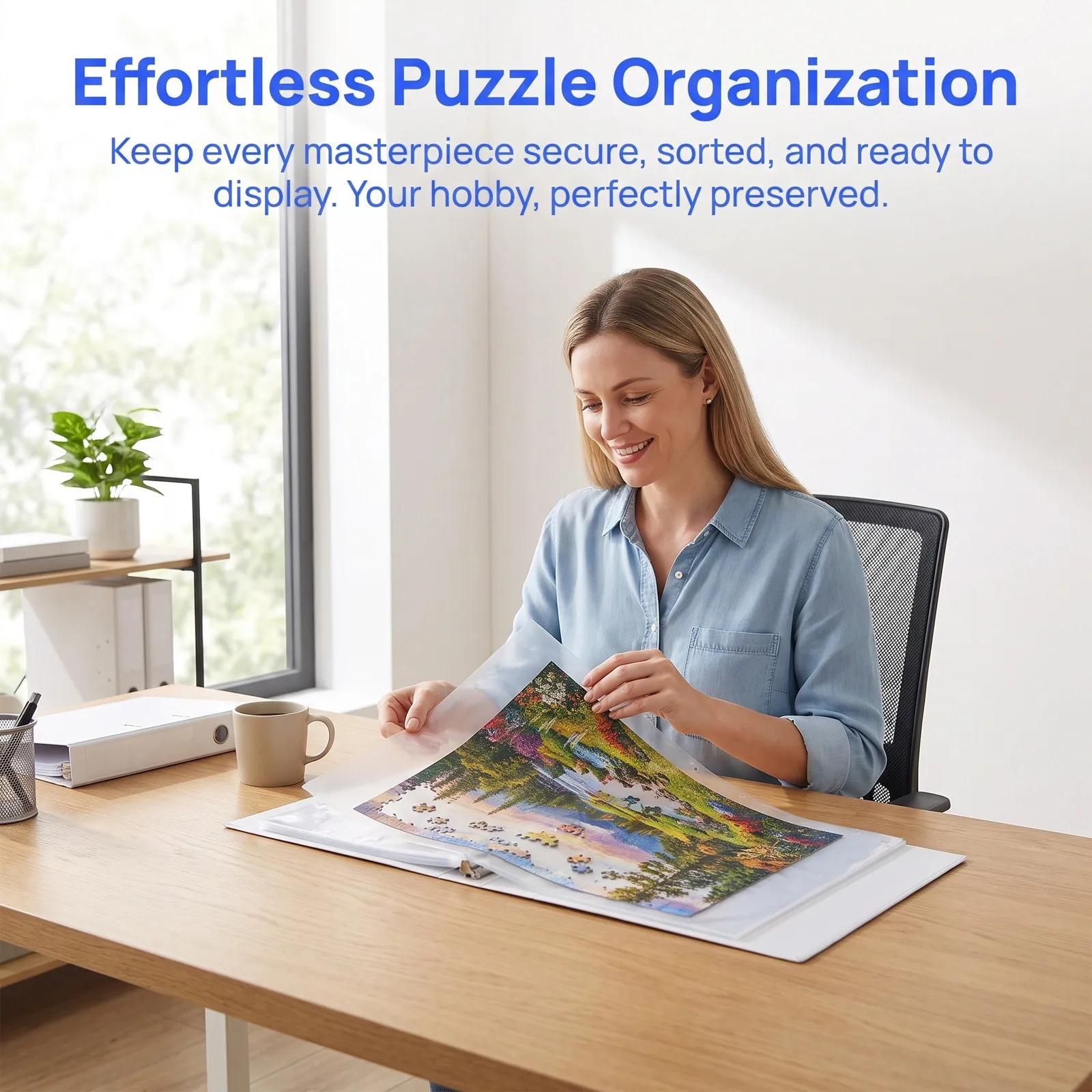 10 Pcs Puzzle Storage Book Jigsaw Binder Refill Clear Sleeves Pouch Loose Leaf Refills Cash Pocket