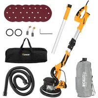 800W 225MM Trockenbauschleifer Wandschleifer mit Absaugung Langhalsschleifer 220-240V 50/60Hz 800-1800 rpm faltbarer verlängerb
