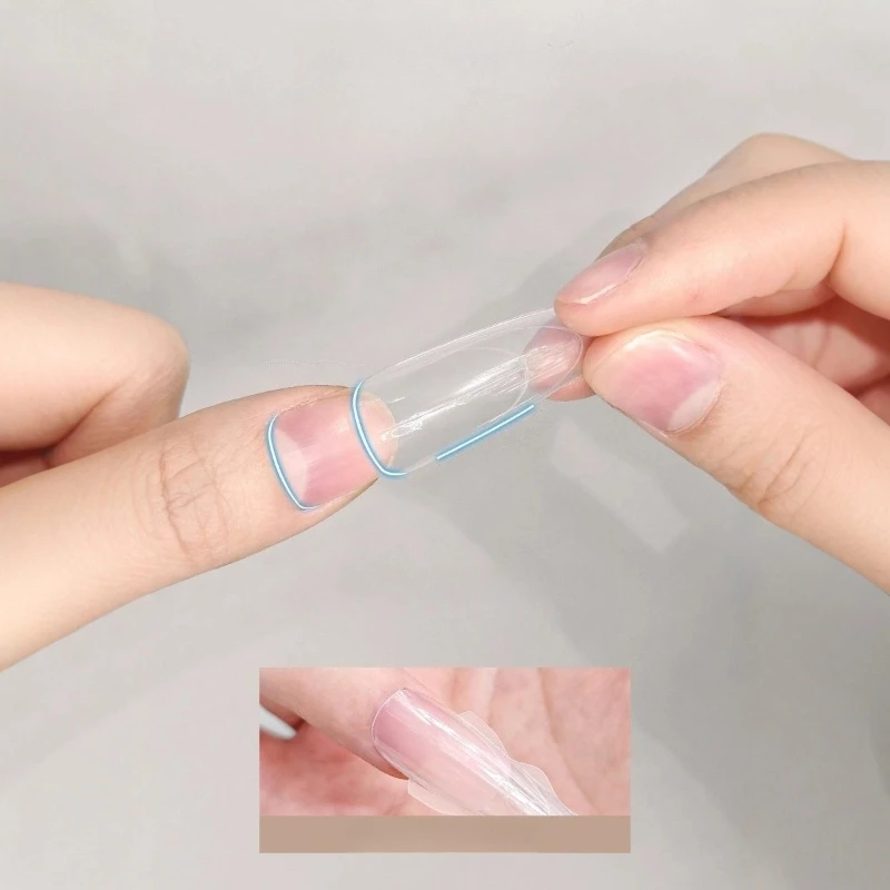 180 SZT. Formy do paznokci typu sandwich, dwustronne, kształt trumienki, migdałki, 14 rozmiarów, wielokrotnego użytku, górne i dolne formy do przedłużania paznokci, forma górna, forma dolna.