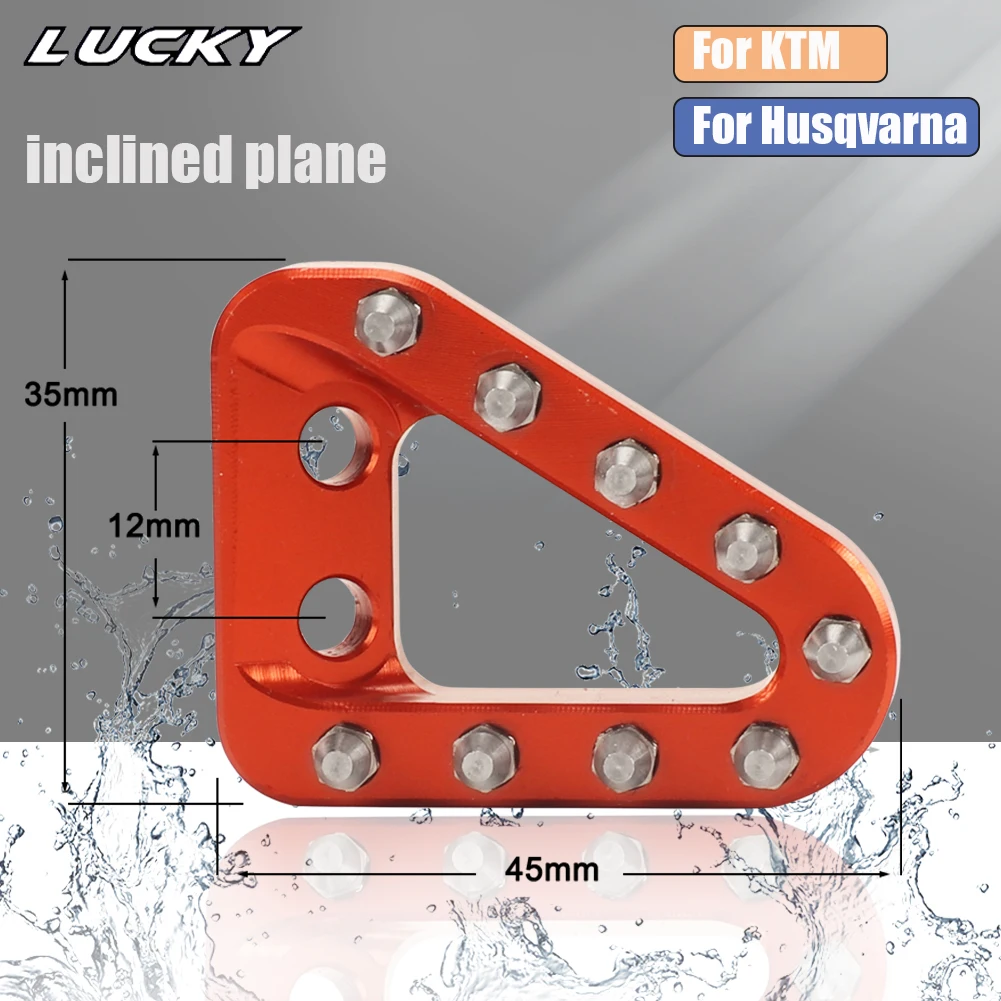 Motorcycle CNC Rear Brake Pedal Step Plate Tip For KTM SX SXF XC XCF XCW XCFW EXC EXCF For Husqvarna TC TE FC FE 125-530 2014