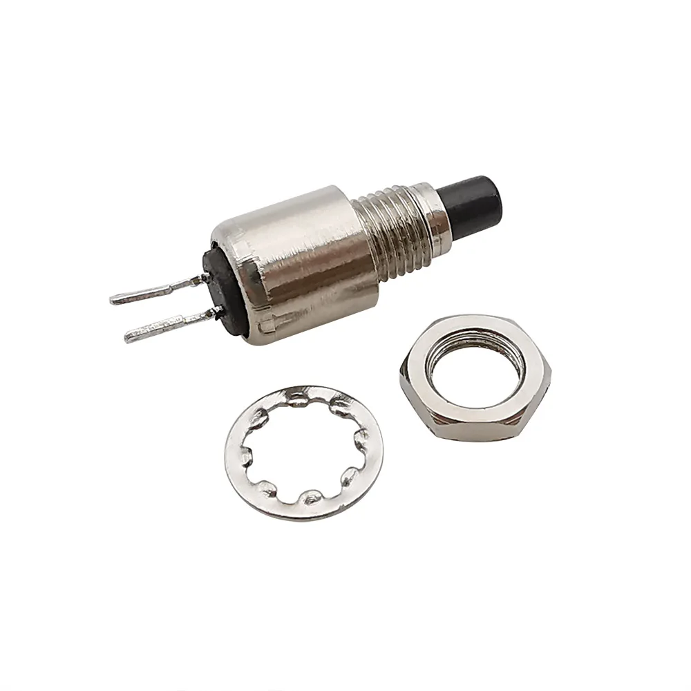 2/5/10 sztuk DS 402 samoreset/mieszentowy mikroprzełącznik przyciskowy 5mm metalowy Mini przełącznik 2PIN czerwony zielony czarny — zdjęcie 6