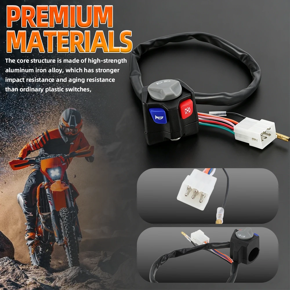 Motorrad-Scheinwerfer-Hupen-Abschalterschalter für KTM EXC XCW EXCF TPI 125 150 200 250 350 450 500 525 530 für Husqvarna TE FE TX – Detail 3