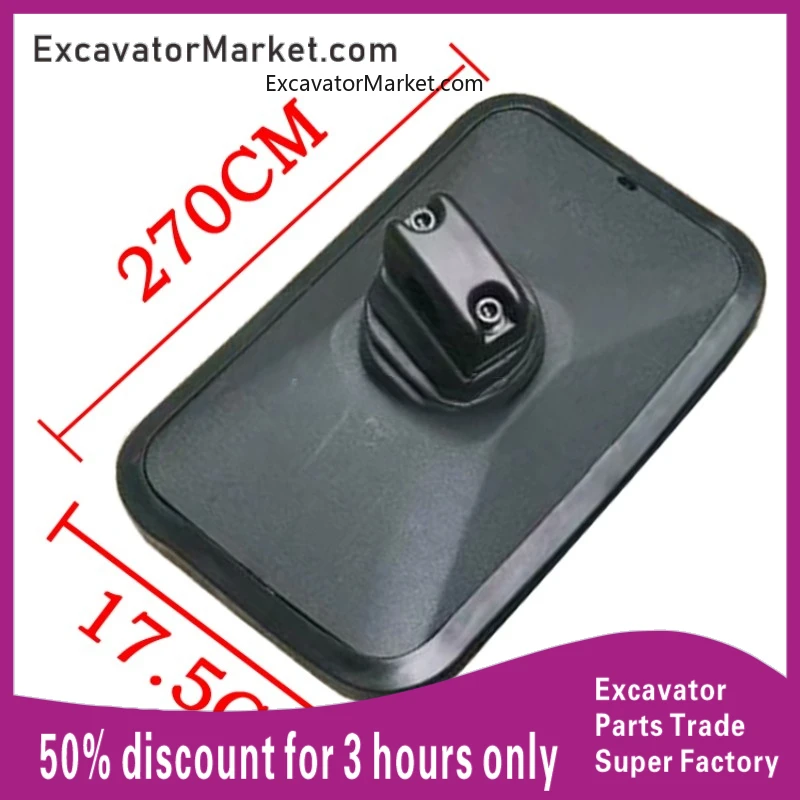 

For Doosan Dh Dx Hitachi Zx Komatsu Pc Sany Sy Hyundai Kobelco Sk Caterpillar Cat Excavator Mirror Reversing Rear View Lens