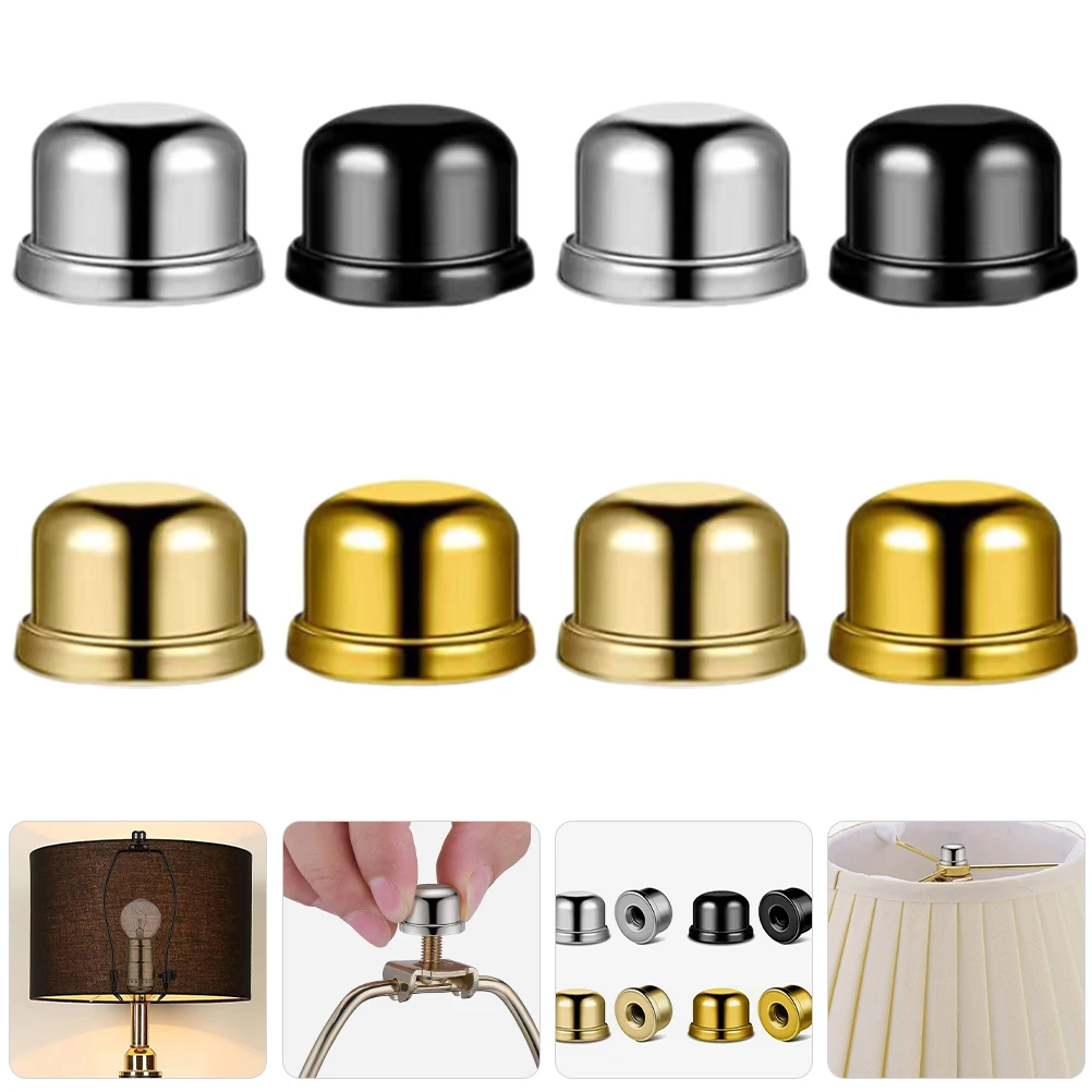 

8Pcs Lamp Finials Metal Vintage Decorative Knobs Compatible with Table Lamps Lampshade Accessories Lamp Parts Finial Decor