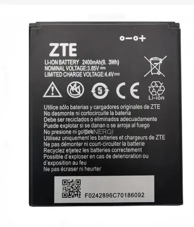 

Аккумуляторная батарея для смартфона ZTE Blade A520, A521, 2400 мА*ч