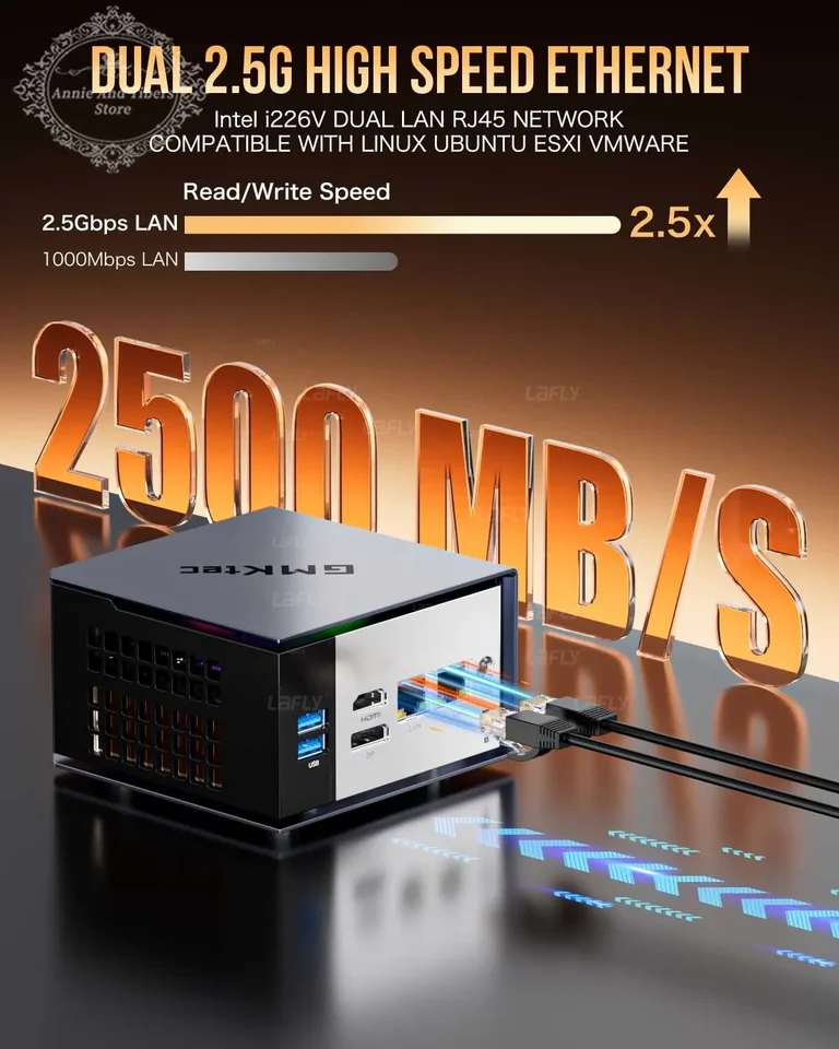 GMKtec EVO-X1 Mini PC AMD Ryzen AI 9 HX370 Windows 11 Pro M.2 SSD