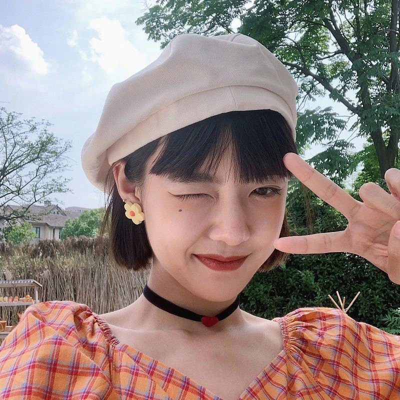 

Новинка, хлопковые женские береты, шапки для женщин и девушек, восьмиугольные весенне-летние шапки художника, Осенние уличные шапки для девушек художников