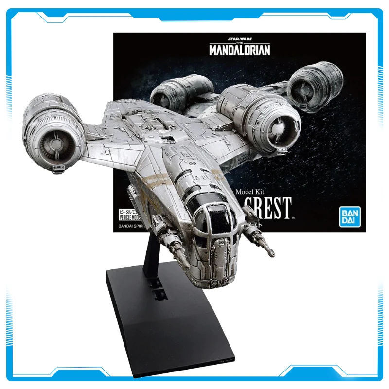 En Stock Bandai figura genuina Star Wars el Kit de modelo mandaloriano Anime s Razor Crest colección acción WY