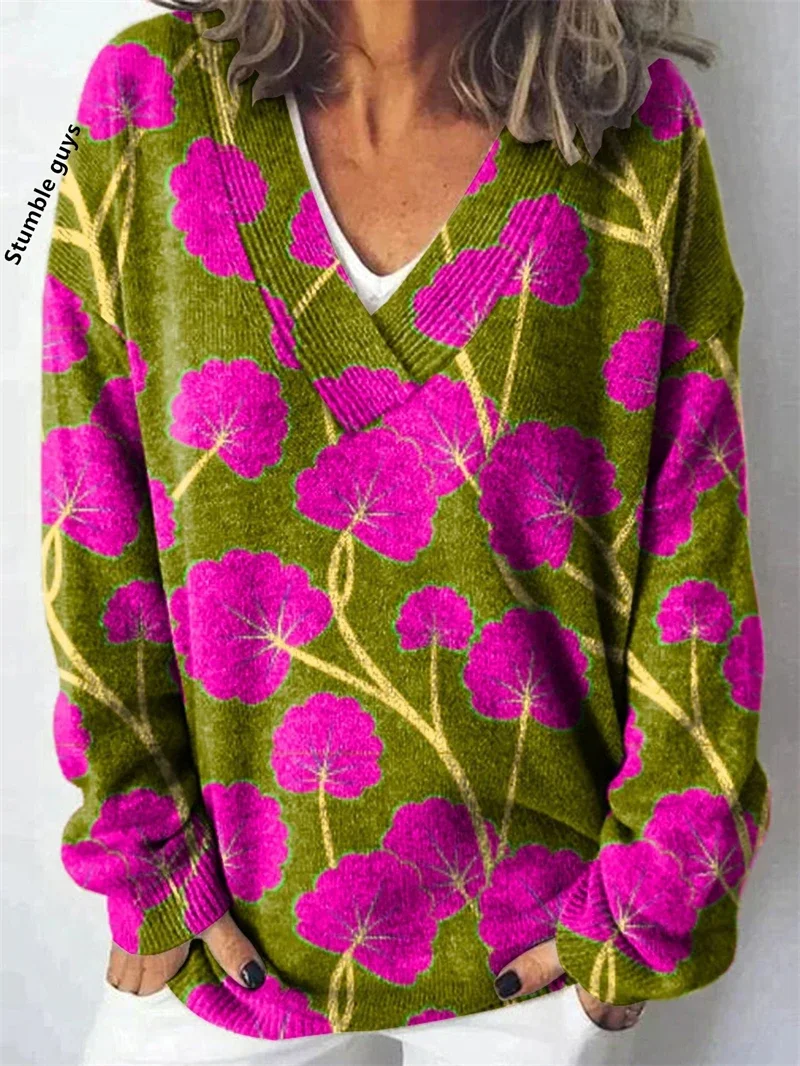 

Autumn Winter Sweater Women's Autumn Winter Casual Fashion Soft Dog Deer Snowman Y2K European American Knit Top​