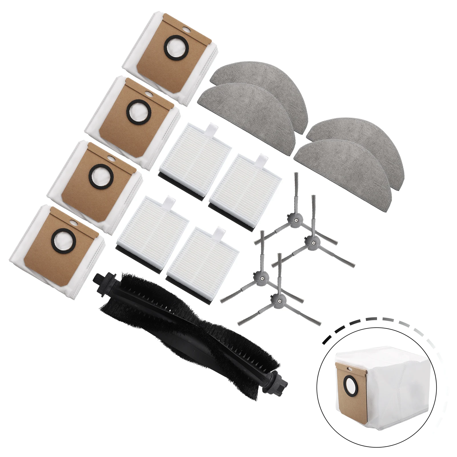 Complete Cleaning Solution Compatible with For Hoover HG4 for hydro Vacuum Essential Filters Mop Cloths & Dust Bags