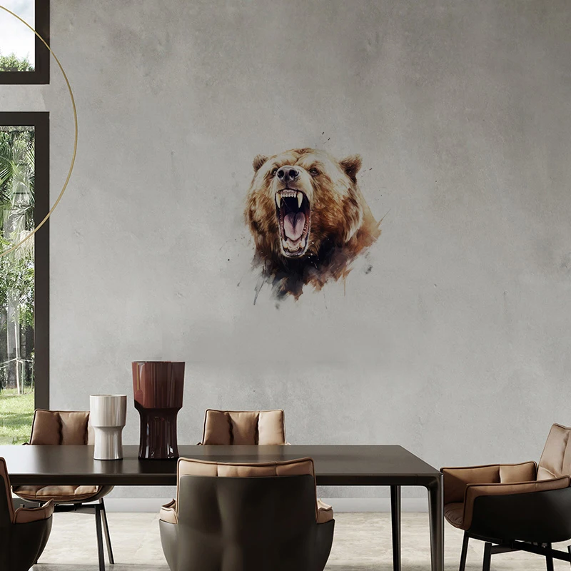 C87#Ferocious Animal Wall Stickers Children's Room Background Home Decoration Mural living Room