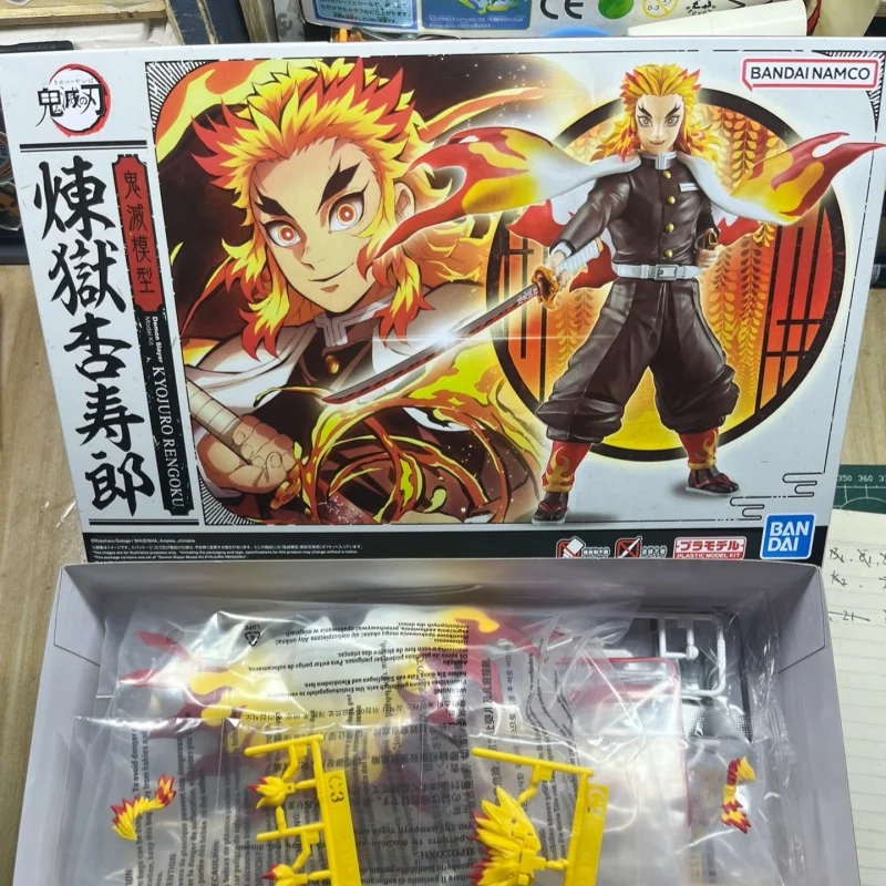 Bandai Figure Rise Standard Demon Slayer Kimetsu No Yaiba Rengoku Kyoujurou Assembly Cartoon Anime Action Figure Model Toys Gift