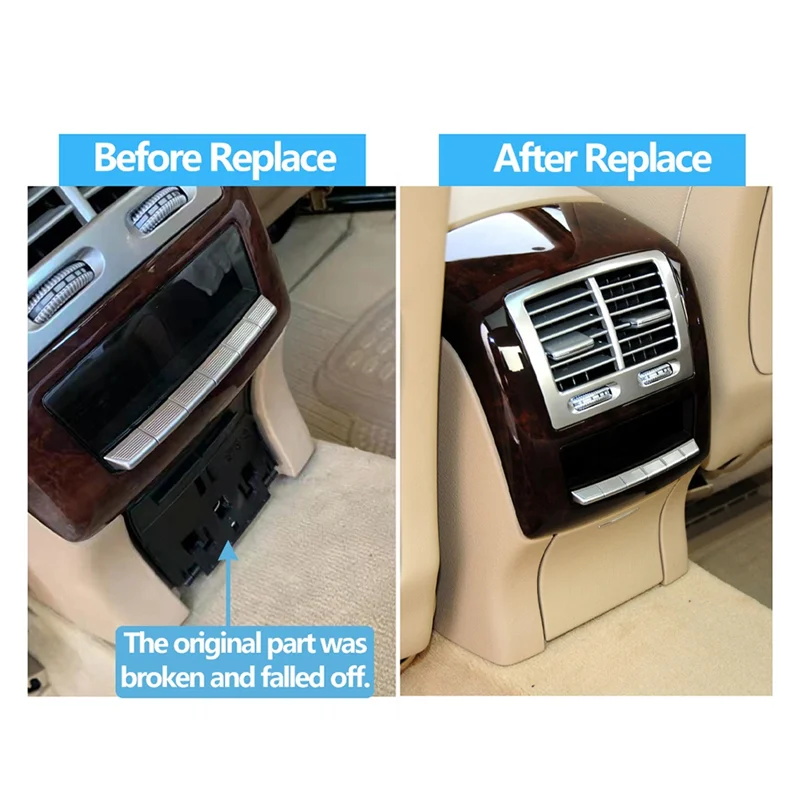 

New Arrival Rear Console Cigar Lighter Electrical Power Socket Outlet Cover For Mercedes Benz S Class W221 2007-2013 Parts Grey