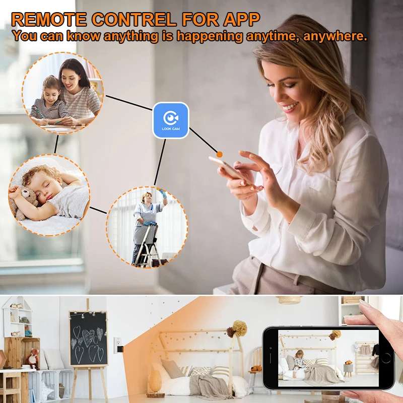 Mini 1080P Full HD WIFI Camera US EU Plug Wireless Mini Camcorder Smart Home Security Protection