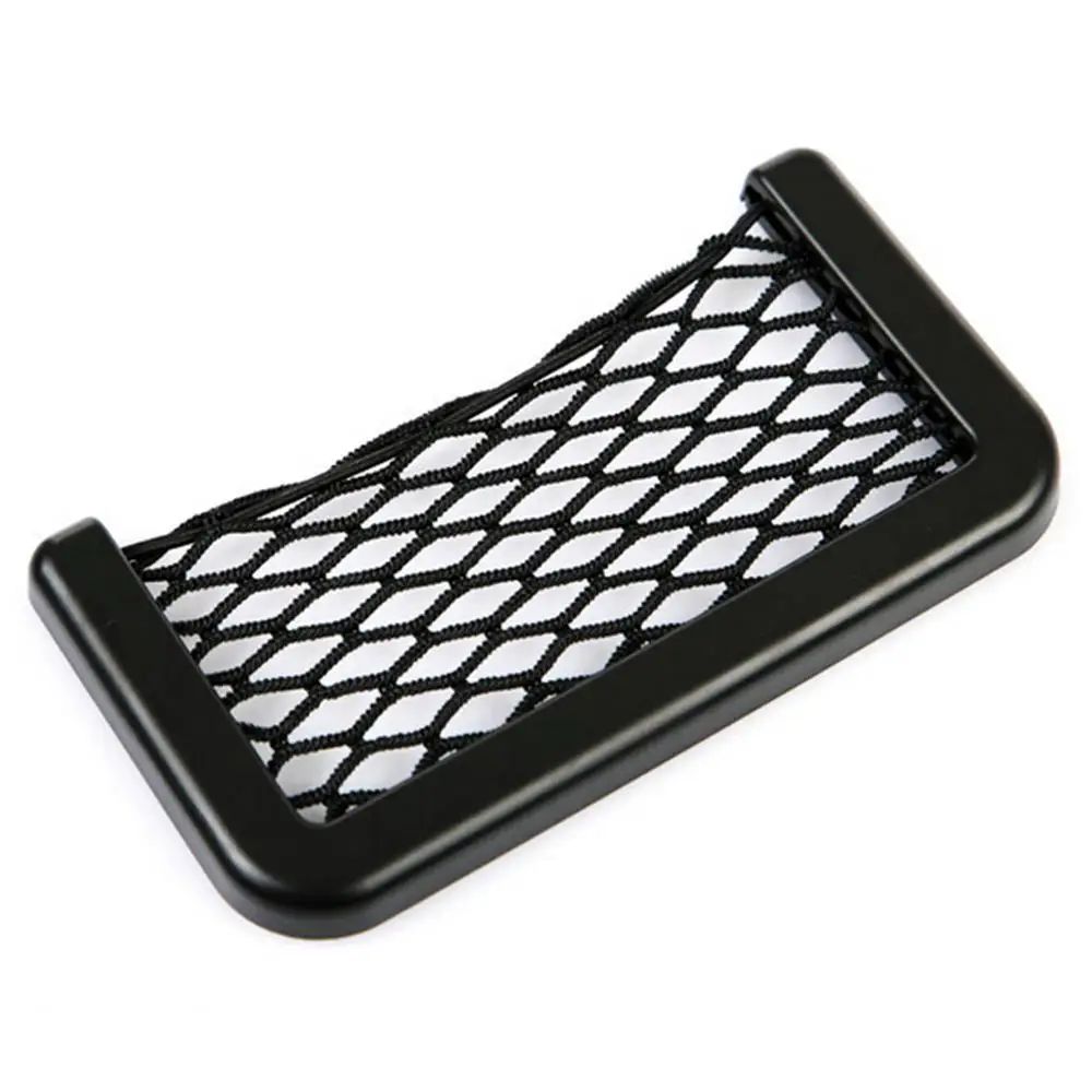 Car Organizer Storage Bag Auto Paste Net Pocket Phone Holder Car Accessories 20*8CM 8*15CM Universal