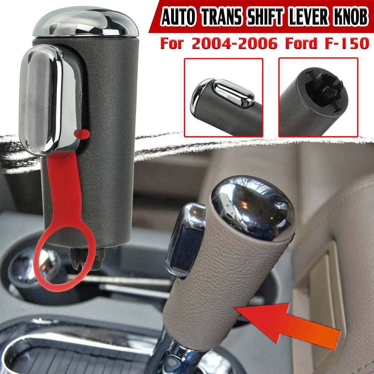 

Hot Car Automatic Transmission Gear Shift Knob Handle Trans Gearstick Lever Shift For Ford F-150 2004 2005 2006 Gear Shift Lever