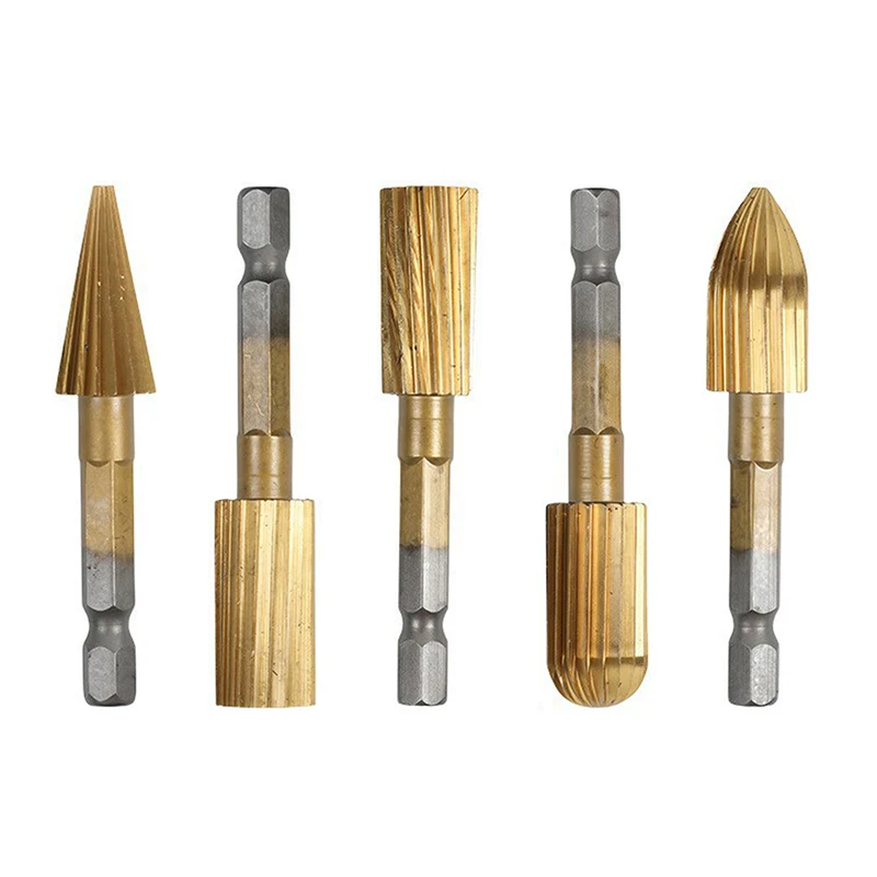 1Set Multi-Size Countersink Bits Hole Opener Chamfer Drill Bit Hex Shank Woodworking Chamfering Tool 82° Countersink Precise