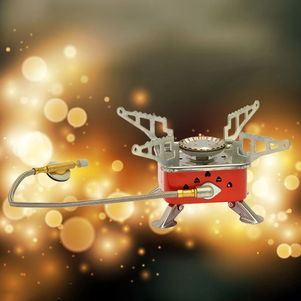 

1Pcs Portable Small Foldable Outdoor Stove Compact Lightweight Camping Burner Efficient Flame Extinguishing Outdoor Stove