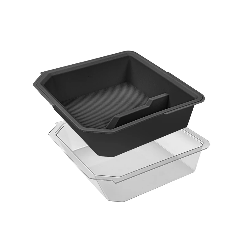 Double Layer Center Console Organizer Tray Insert for Tesla Model 3 Highland 2024+ / Model Y Juniper 2025+ with Sunglasses Holder, Center Console Storage Box, Tesla Model 3 / Y Accessories 2024 2025 (White) view 5