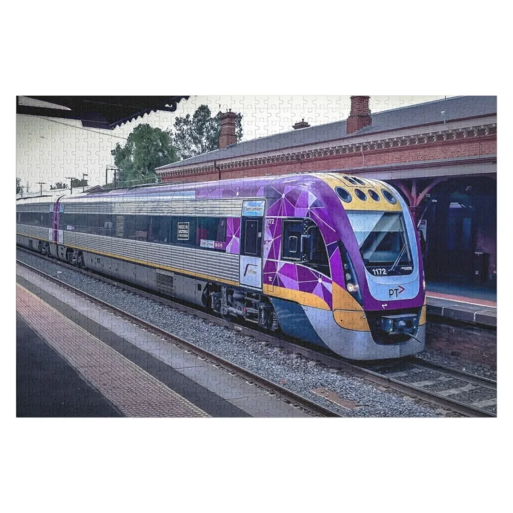 

VLine Train at Castlemaine Station Jigsaw Puzzle Anime Jigsaw For Kids Scale Motors Custom Wooden Gift Puzzle