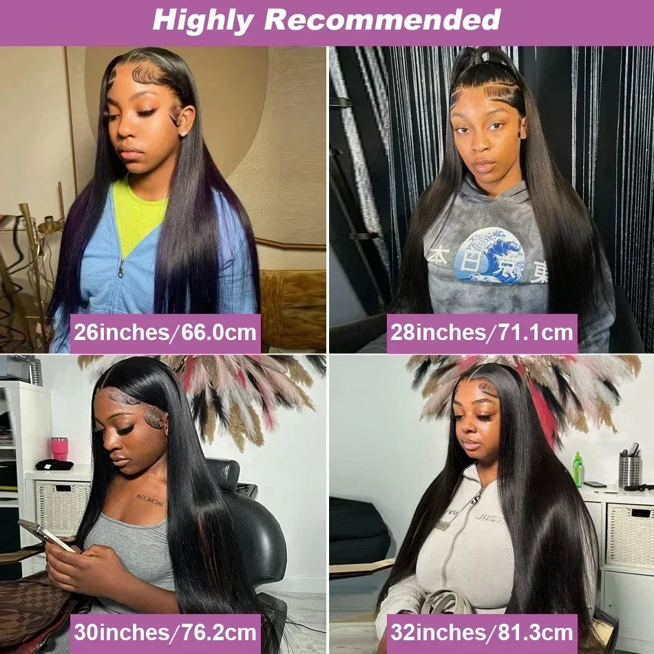 30 36Inch HD Lace Wig 13x6 Human Hair Bone Straight Lace Front Wigs Human Hair Brazilian 5x5 HD Lace Closure Wig for Women Sale