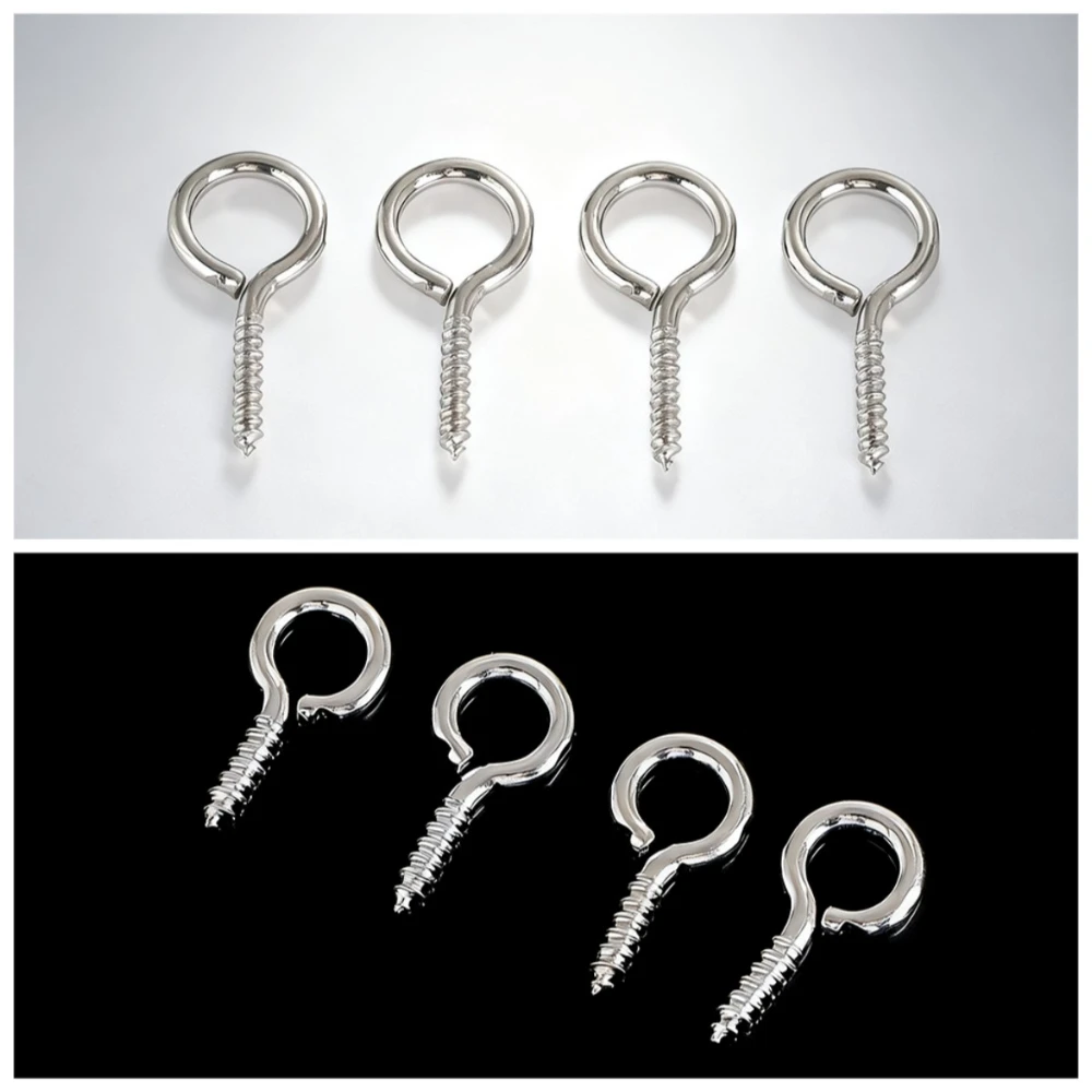 

100-200PCS Small Mini Horn Nail Figurine Doll Pendant Rings Screws Hooks DIY Handmade Hanging Stainless Steel Accessories