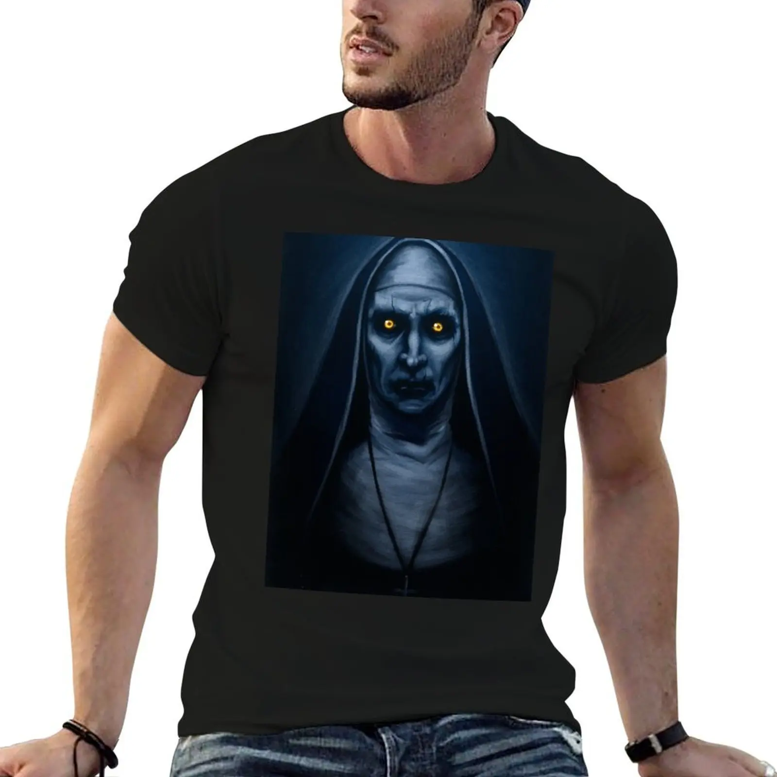 

Valak Painting T-Shirt cotton t shirt pack man t shirts cotton T-Shirt