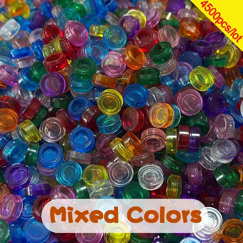 Bulk Buy Tile 1x1 Round 98138 DIY Pixel Art Stuff Remix 91 Colors Building Block Part Brick Mosaic Toys For Artist 4500pcs/Lot