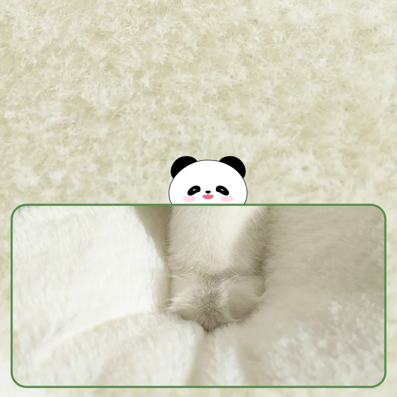 HOOPET Cats Sleeping Pad Thickened Autumn Winter Warm Panda Floor Mat Small Dog Puppy Universal Blanket Pad Pet Supplies