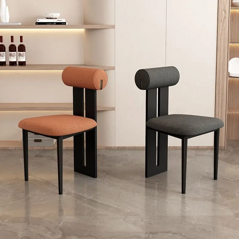 Nordic Light Luxury Solid Wood Dining Chair For Home Use Simple Soft Package Back Up Chair Modern Fashion Commercial Chair
