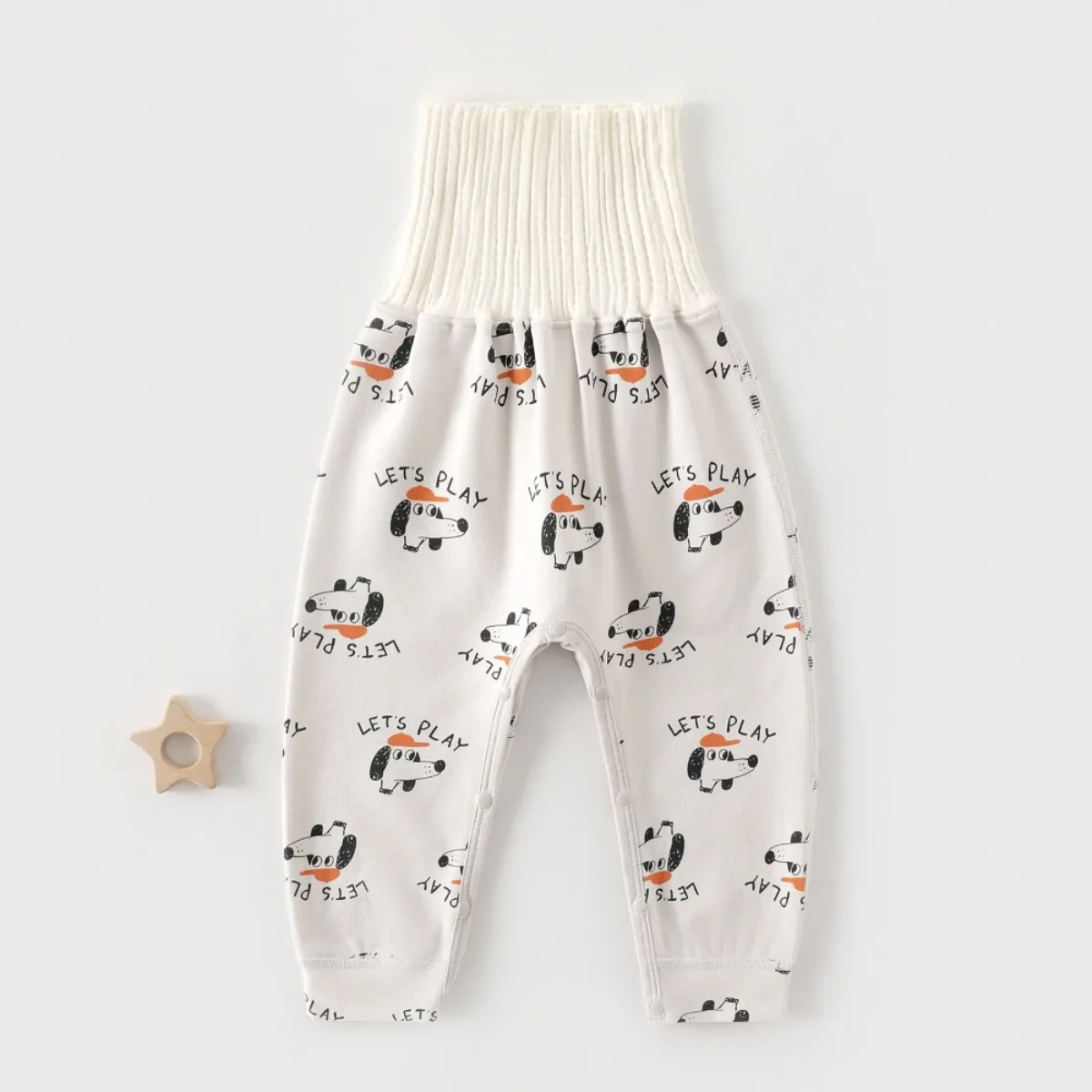 High Waist Newborn Baby Pants Cotton Blend Open Crotch Trousers Soft & Cozy Infant Thermal Underwear Unisex 0-24M Spring Fall