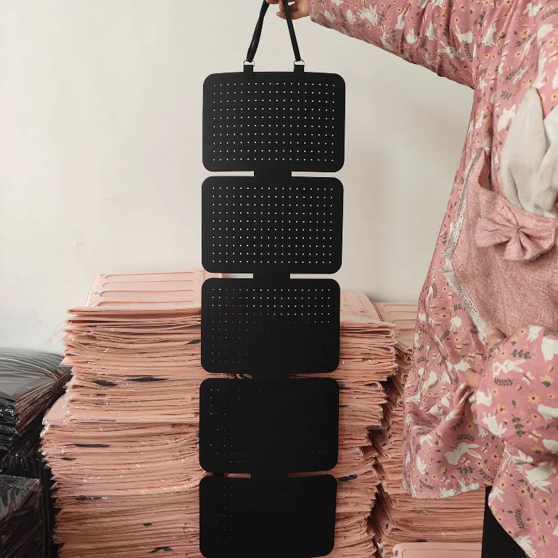 Felt-style Jewelry Storage Board Display Pouch for Wall Installation Connected-style Hanging Board Easy To Store and Insert
