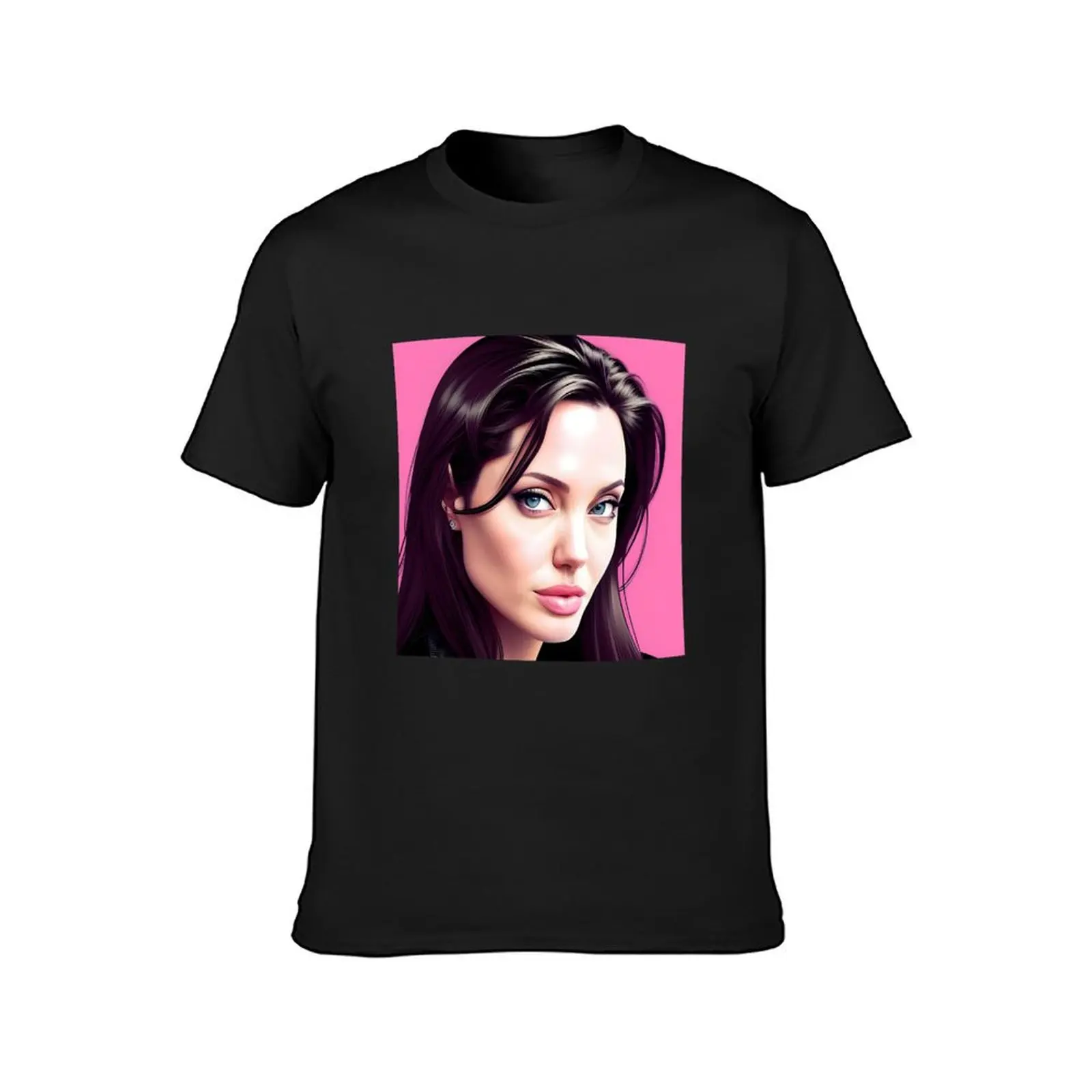 Angelina Jolie - Iconic Beauty T-Shirt funnys new edition customs heavyweights mens t shirt